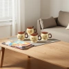 Childlike Dachshund ceramic cup, cute dog pattern mug, home coffee water cup, water cup, ceramic cup Application Scenario